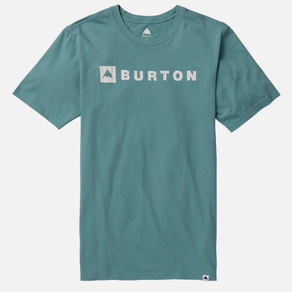 Organic Cotton Burton Horizontal Mountain Short Sleeve T-Shirt - Picture 1 of 5